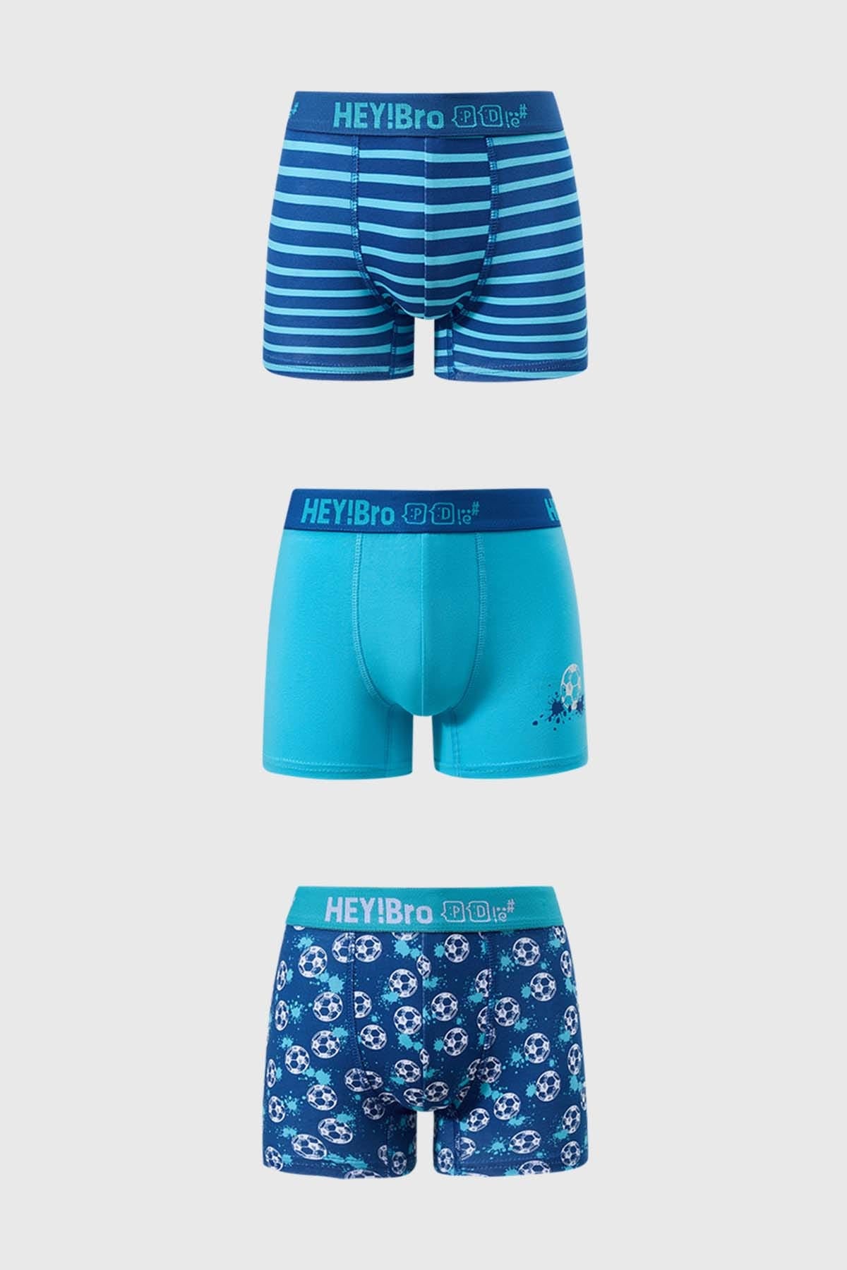 Boxer Niño Tripack Niño Azul