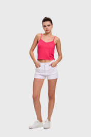 Polera Mujer Pabilo Crop Magenta
