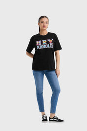 Polera Mujer Oversize Negro