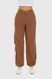 Pantalón Mujer Parachute Café