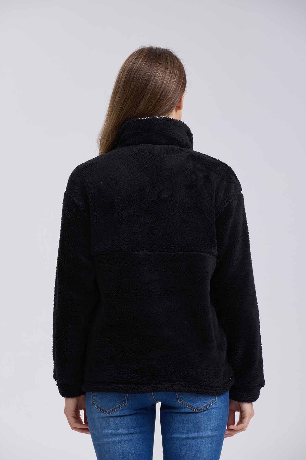 Polar Mujer Medio Negro Melange