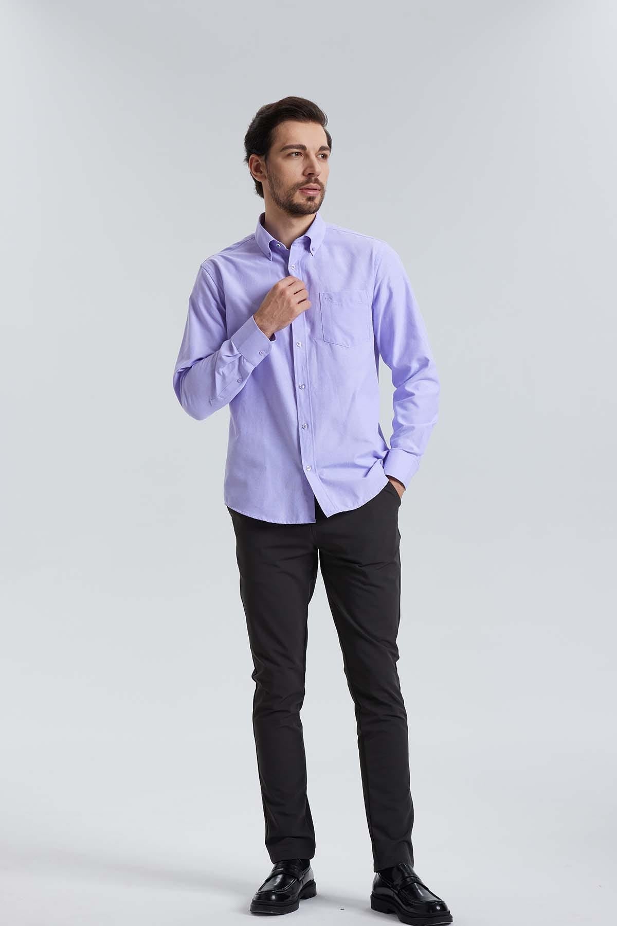 Camisa Oxford Lila