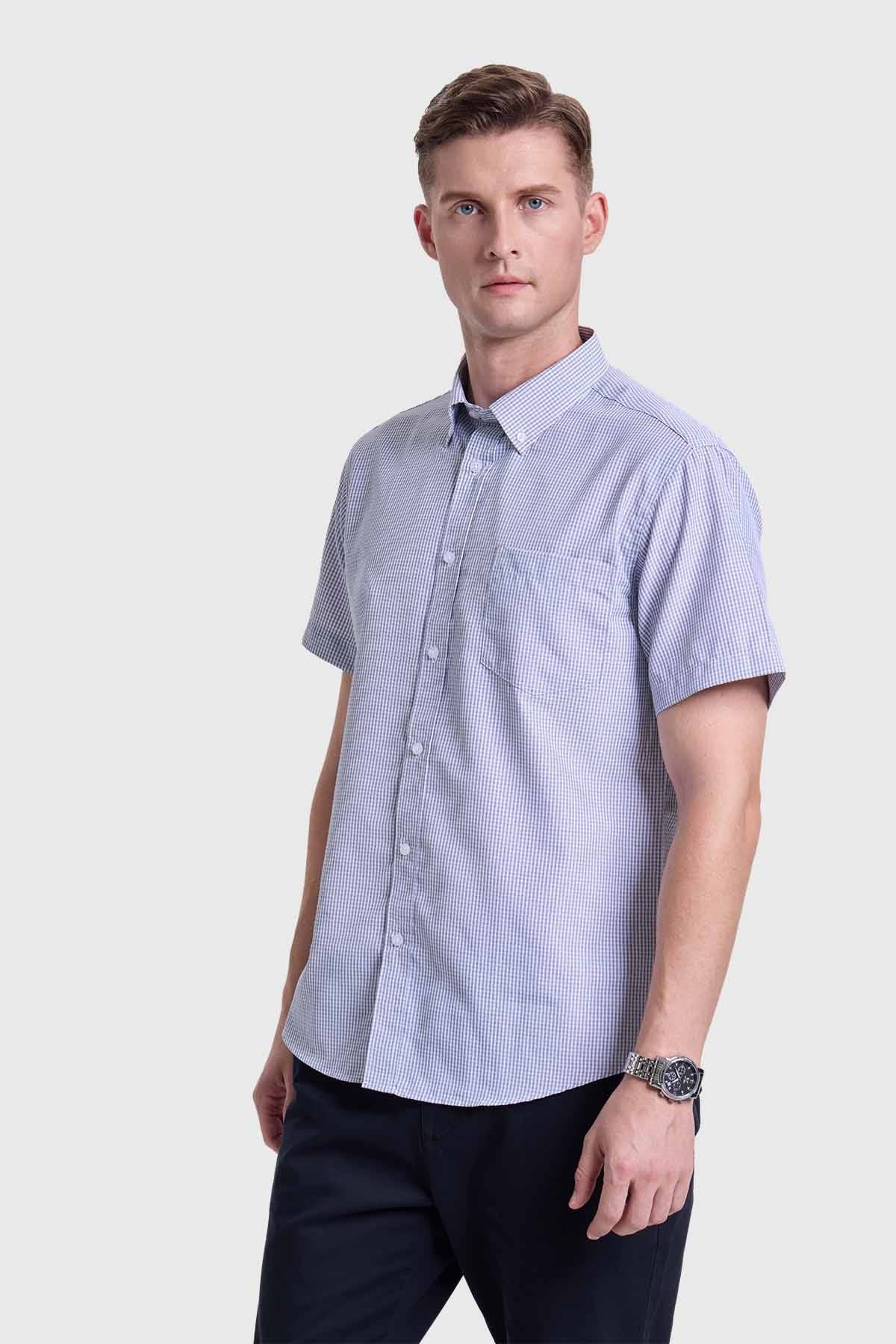 Camisa Hombre Casual Gris
