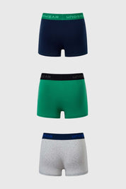 Boxer Hombre Tripack Verde