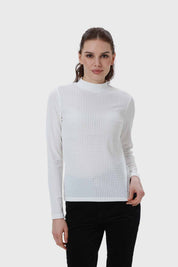 Sweater Mujer Con Textura Crudo