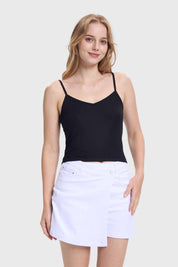 Polera Peto Mujer Pabilo Crop Negro