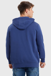 Polerón Hoodie Básico Azul