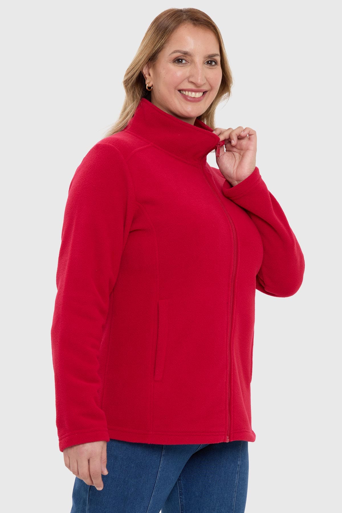 Polar Mujer Básico Rojo