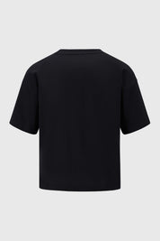 POLERA NIÑA CROP OVERSIZE NEGRO
