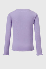 Polera Niña Strass Rib Lila
