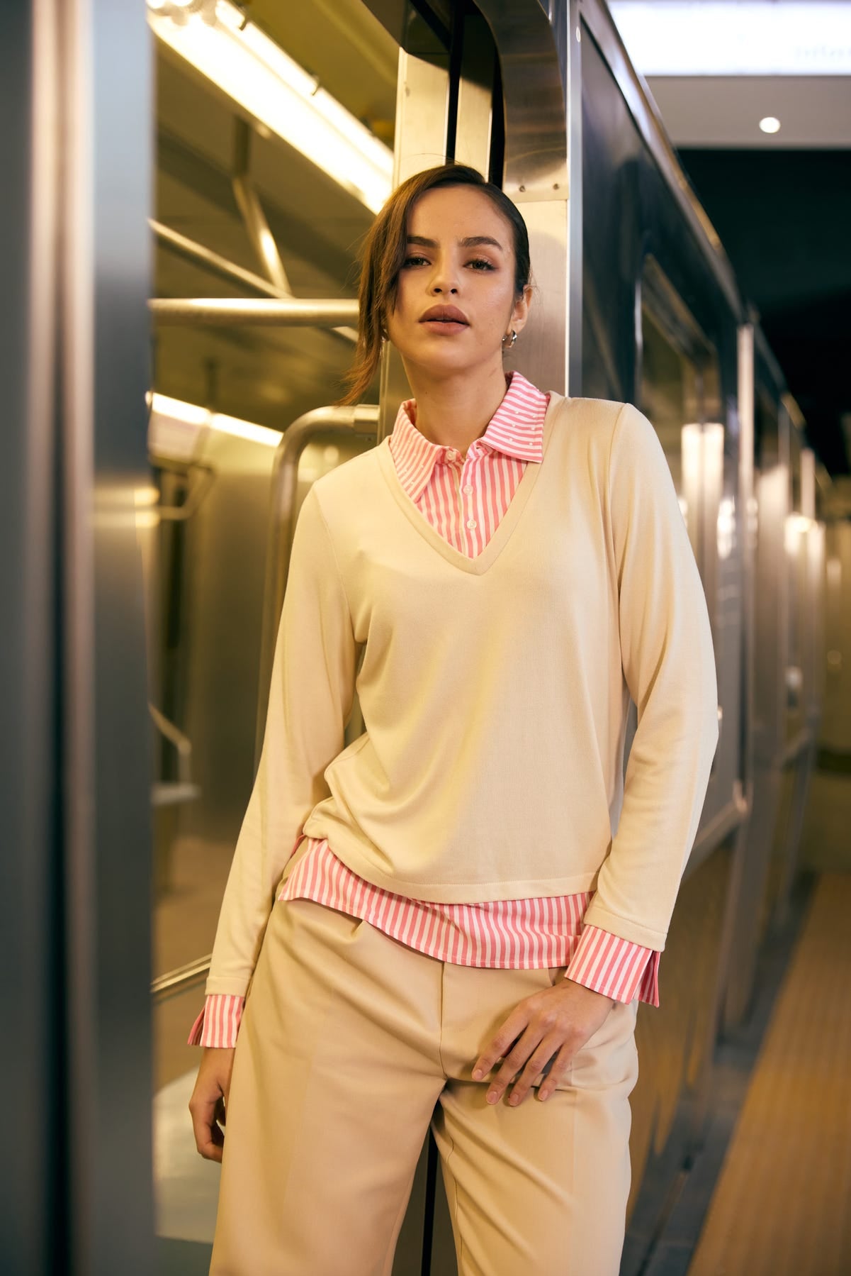 Sweater Mujer Estilo Blusa Arena