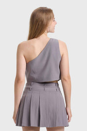 Blusa Mujer Gillette Asimétrico Gris