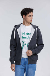 Polerón Hombre Básico Hoodie Marengo