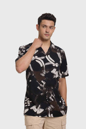 Camisa Hombre Print Negro