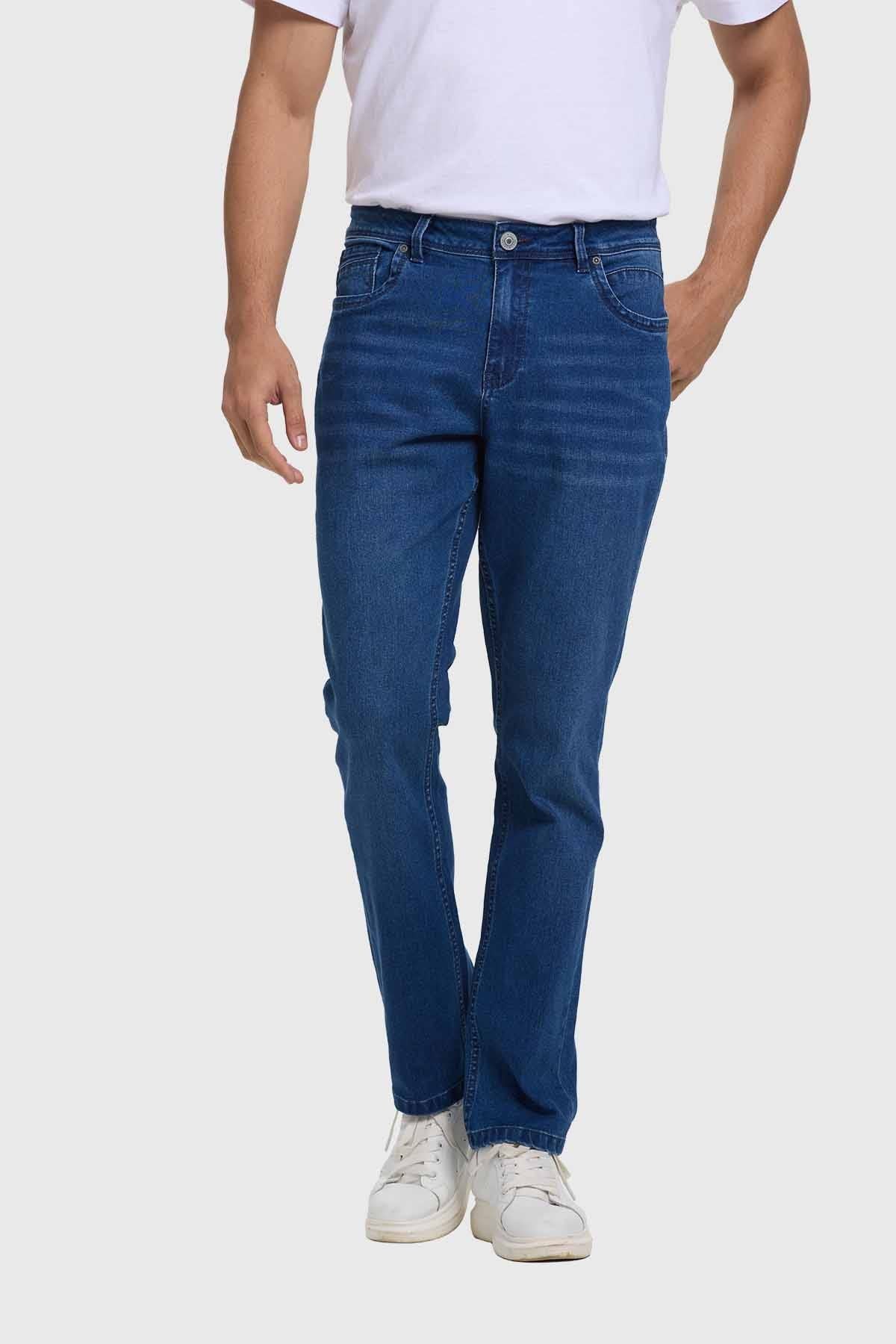 Jeans Hombre Straight Azul