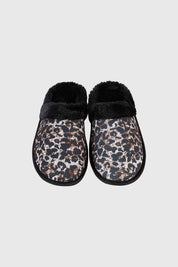 Pantufla Mujer Estampada Negro