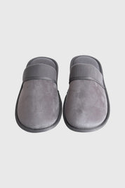 Pantufla Hombre Caja Regalable Gris