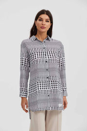 Blusa Mujer Tipo Camisa Blanco