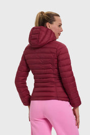 Parka Mujer Corta Plummy Burdeo
