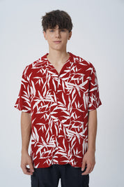 Camisa Oversize Hombre Rojo