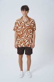 Camisa Oversize Hombre Beige