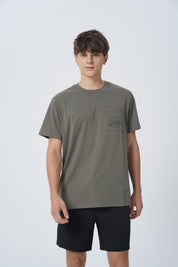 Polera Regular Hombre Verde Militar