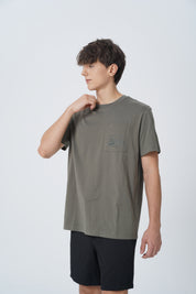 Polera Regular Hombre Verde Militar