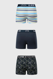 Boxer Niño Tripack Azul