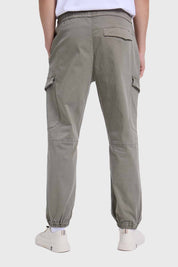 Pantalón Hombre Cargo Gabardina Verde
