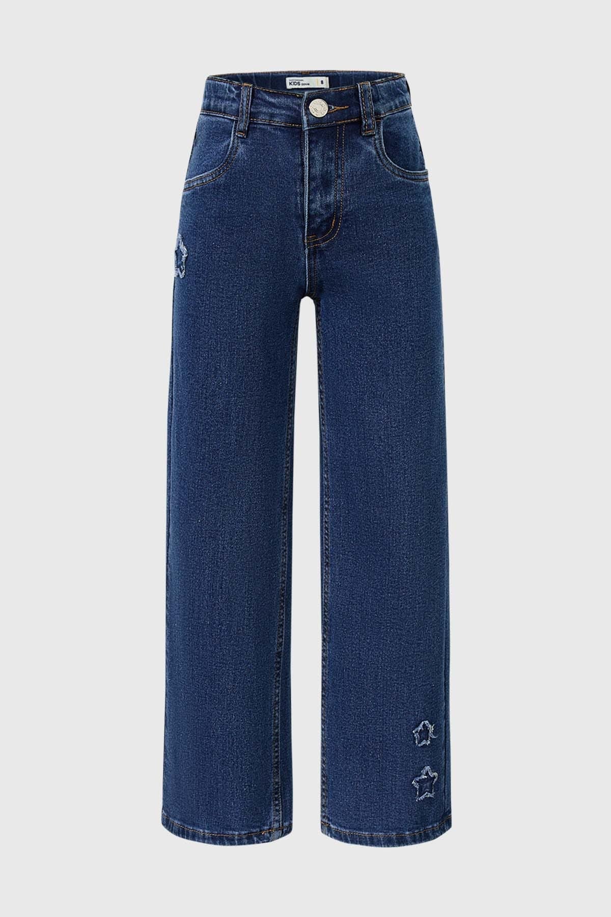 JEANS NIÑA ESTRELLA AZUL