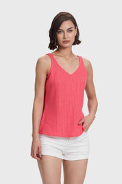 Polera Mujer Pabilo Grueso Coral
