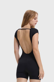 Enterito Mujer Mono Espalda Negro