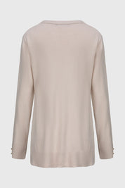 Sweater Mujer Cerrado Arena