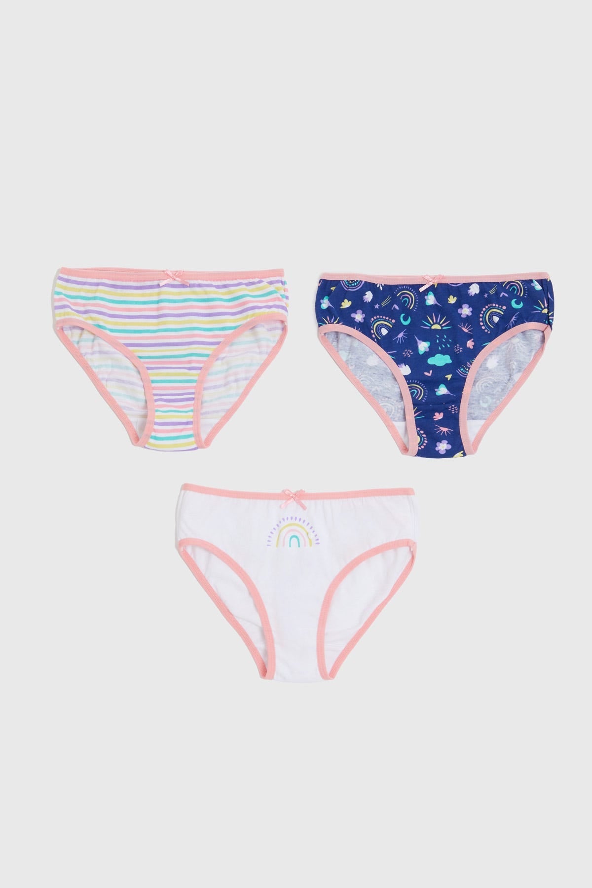 Calzón Niña Tripack Print Azul