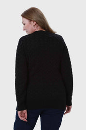 Sweater Mujer Calado Negro
