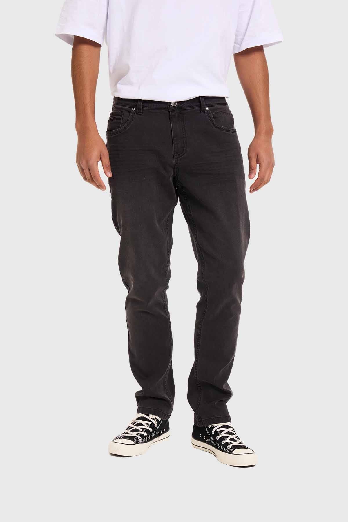 Jeans Hombre Slim Gris
