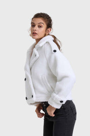 Chaqueta Mujer Polar Crudo
