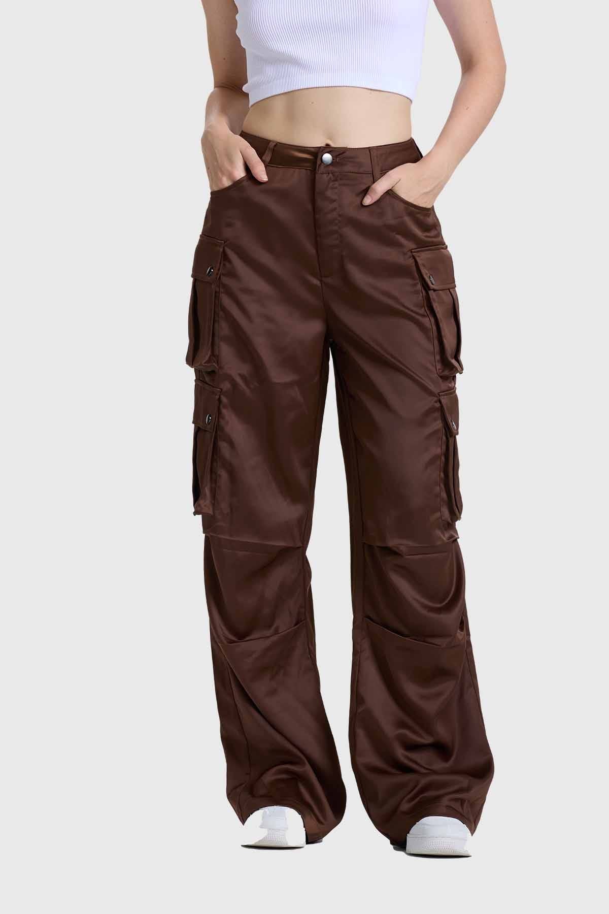 PANTALÓN MUJER CARGO CAFE