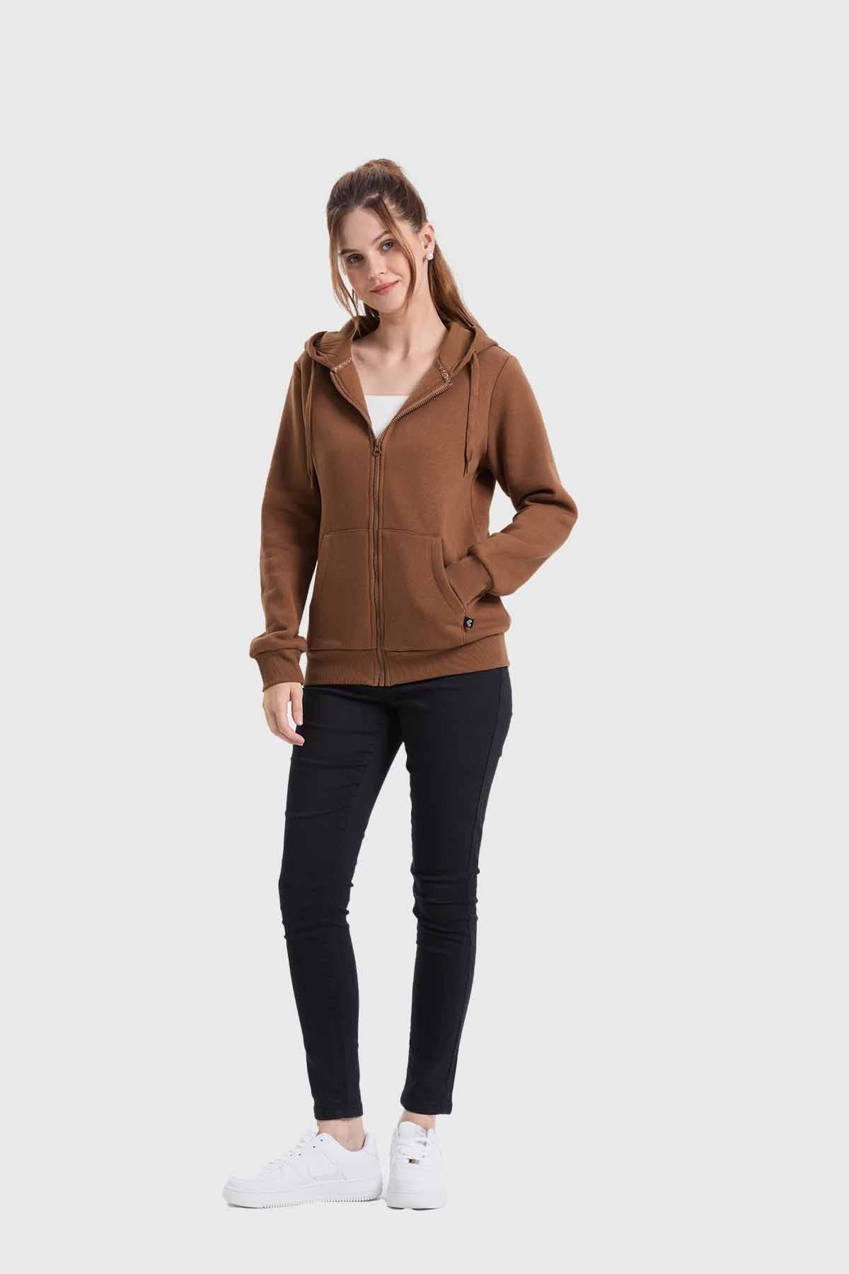 Polerón Mujer Hoodie Café