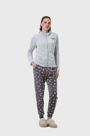 Pijama Mujer Polar Gris
