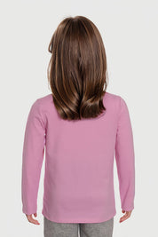 Polera Niña Lentejuelas Palo Rosa