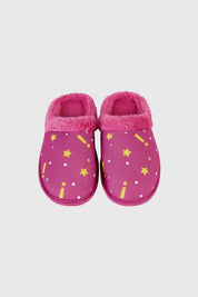 Pantufla Mujer Estampada Fucsia