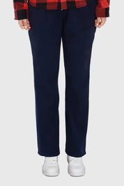 Pantalón Buzo Mujer Recto Micropolar Azul