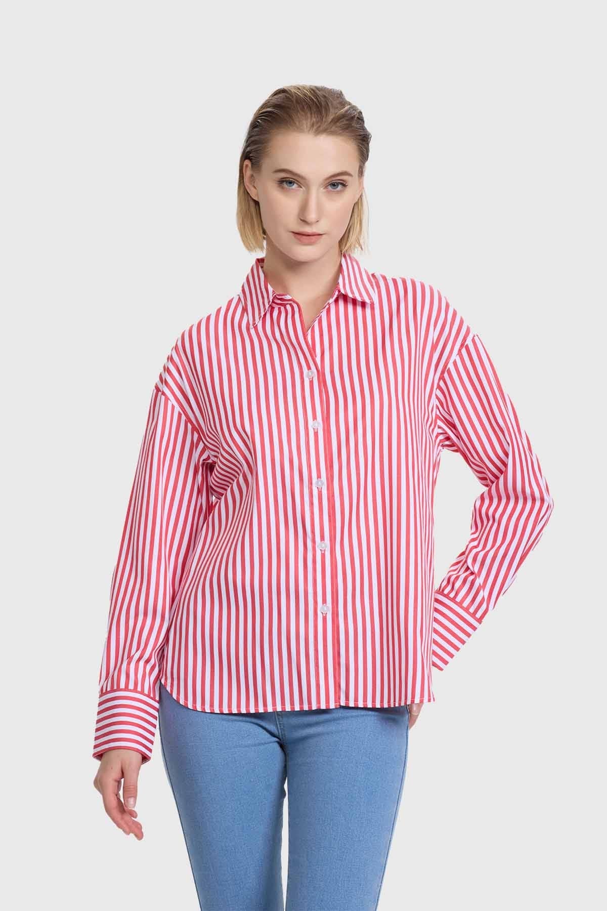BLUSA MUJER PUÑO ANCHO CRUDO