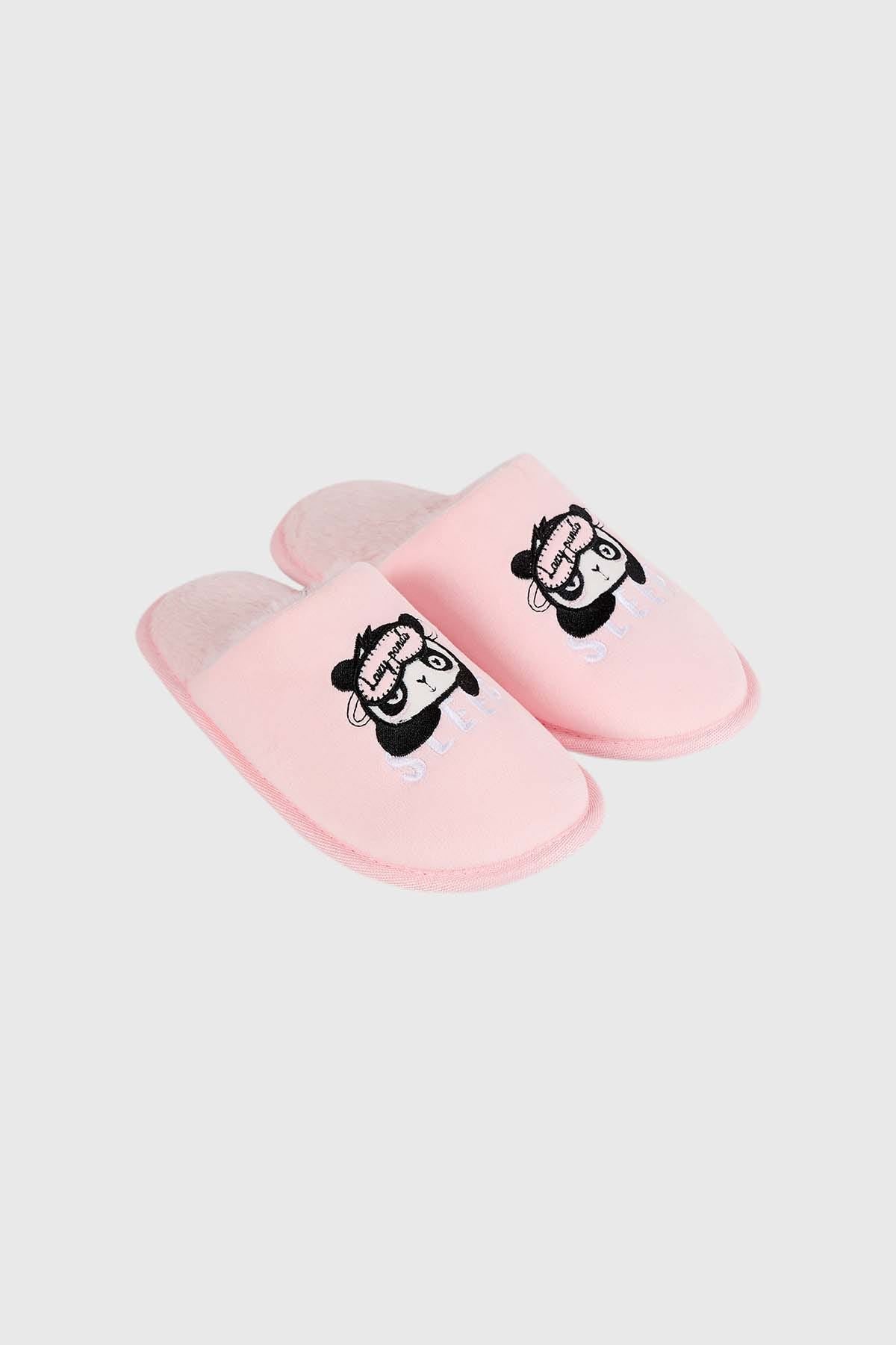 Pantufla Mujer Polar Animales Rosado