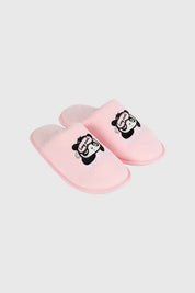 Pantufla Mujer Polar Animales Rosado
