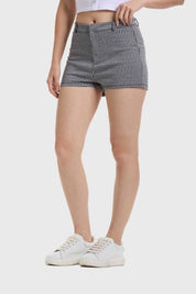 Short Mujer Vichy Negro