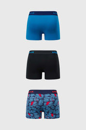 Boxer Hombre Tripack Azul