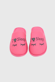 Pantufla Mujer Estampada Rosado