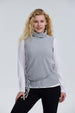 Sweater Mujer Con Amarra Gris